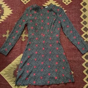 60s Inspired & Other Stories Midi LongSleeve Dress